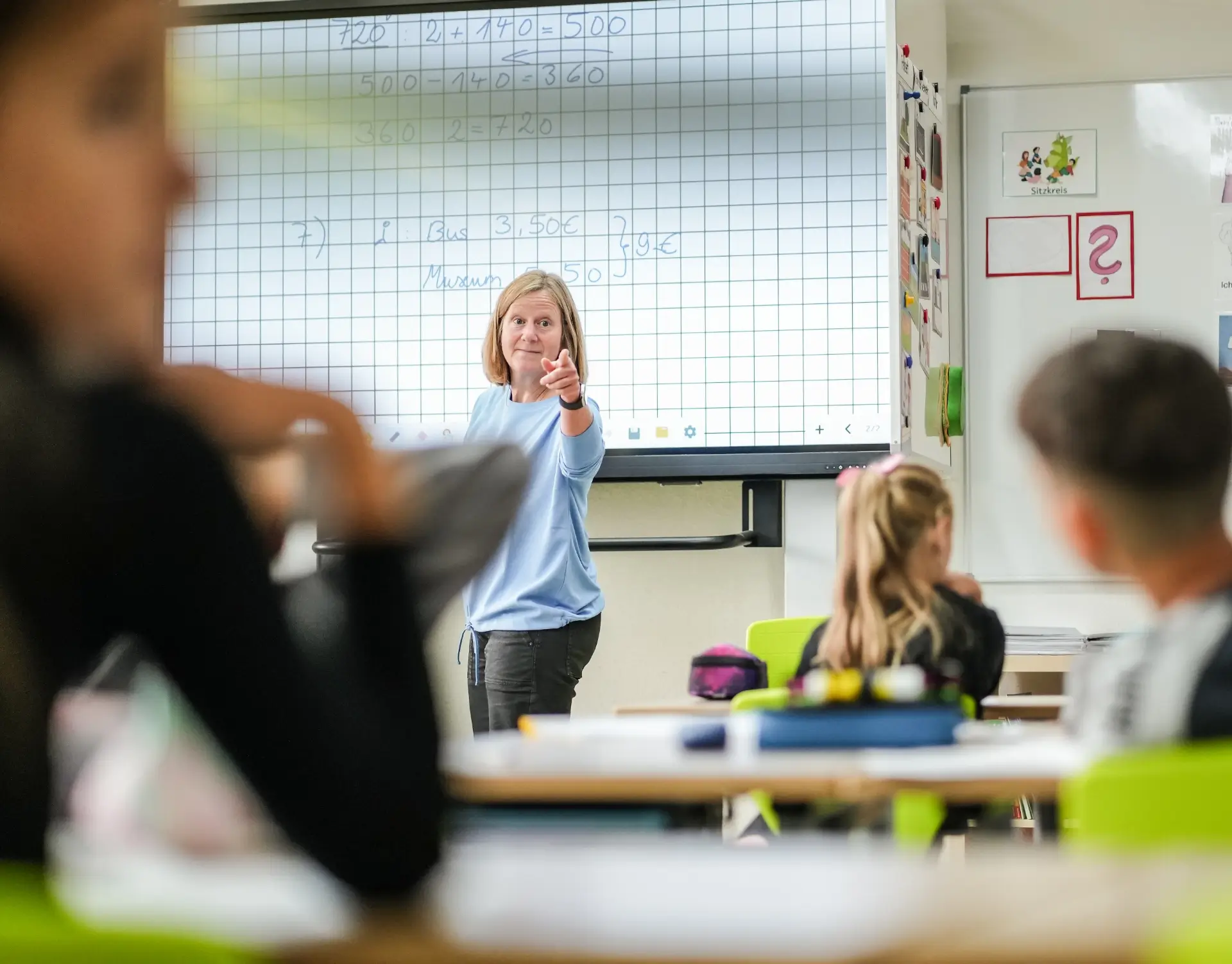 Aufnahme eines Klassenszimmers