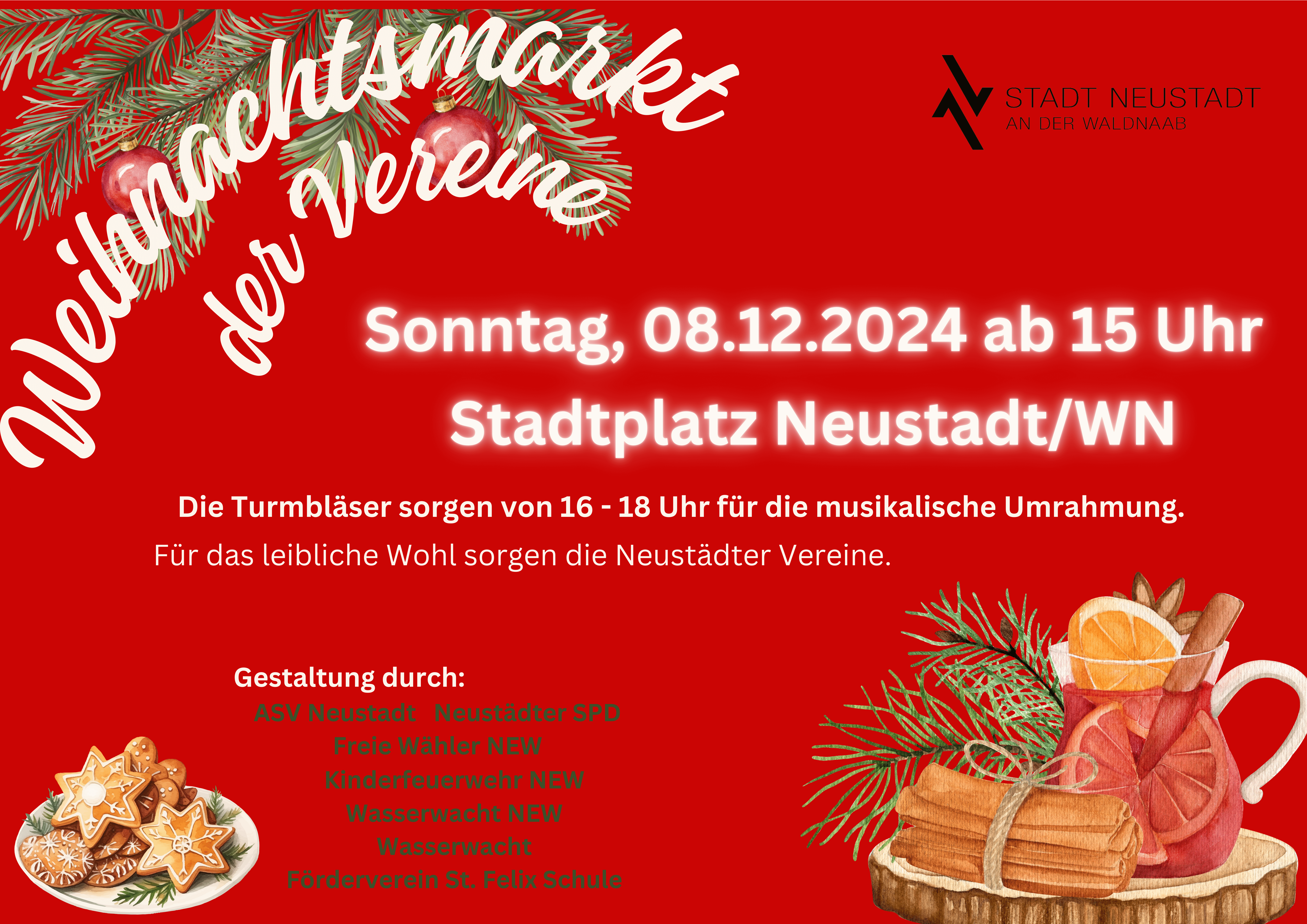 Plakat Weihnachtsmarkt derVereine 2024